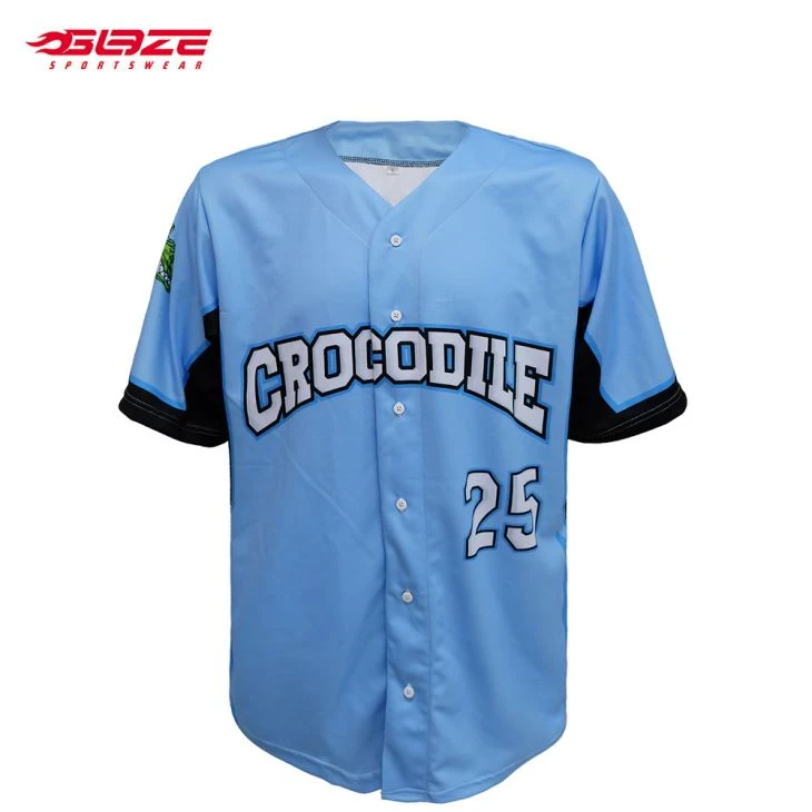 Low MOQ 100% Polyester Baseball Jersey