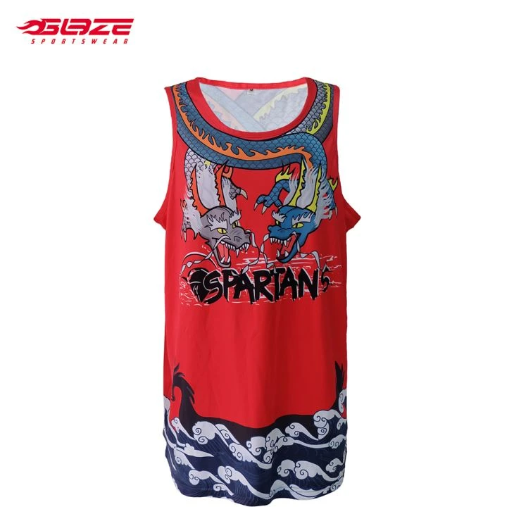 Red Mens Sports Singlet